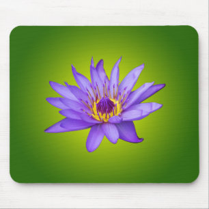 Alfombrilla De Ratón Flor de Nenúfar Estanque Acuático Flor de Agua Púr