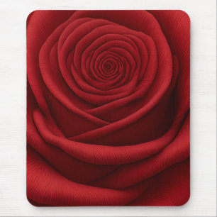 Alfombrilla de ratón - Flor de rosa roja