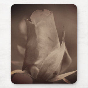 Alfombrilla De Ratón Flor de Sepia Rosebud
