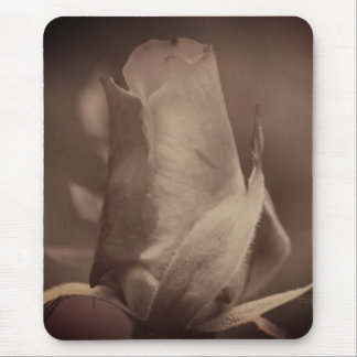 Alfombrilla De Ratón Flor de Sepia Rosebud