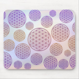 Alfombrilla De Ratón Flor de vida / Blume des Lebens - Violeta patrón