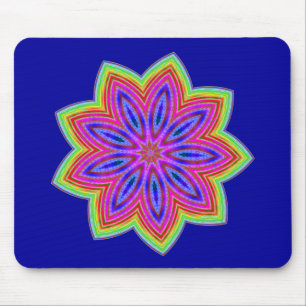 Alfombrilla De Ratón Flor Estrella Funky