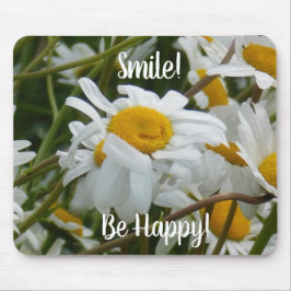 Alfombrilla De Ratón Flor feliz - Cara feliz sonriente