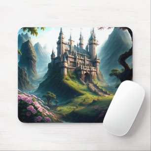 Alfombrilla De Ratón Flor Meadow Castle Mouse Pad