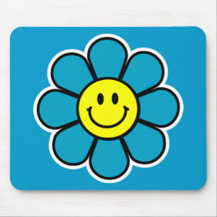 Alfombrilla De Ratón Flor Mousepad (azul)