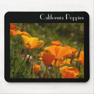 Alfombrilla De Ratón Flor Mousepad de la amapola de California