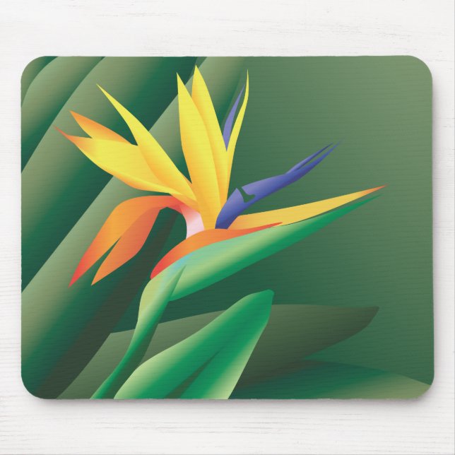 Alfombrilla De Ratón Flor Mousepad de la ave del paraíso (Frente)