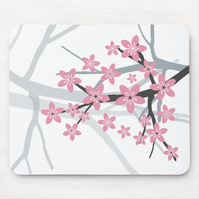 Alfombrilla De Ratón Flor Mousepad de Sakura (Frente)