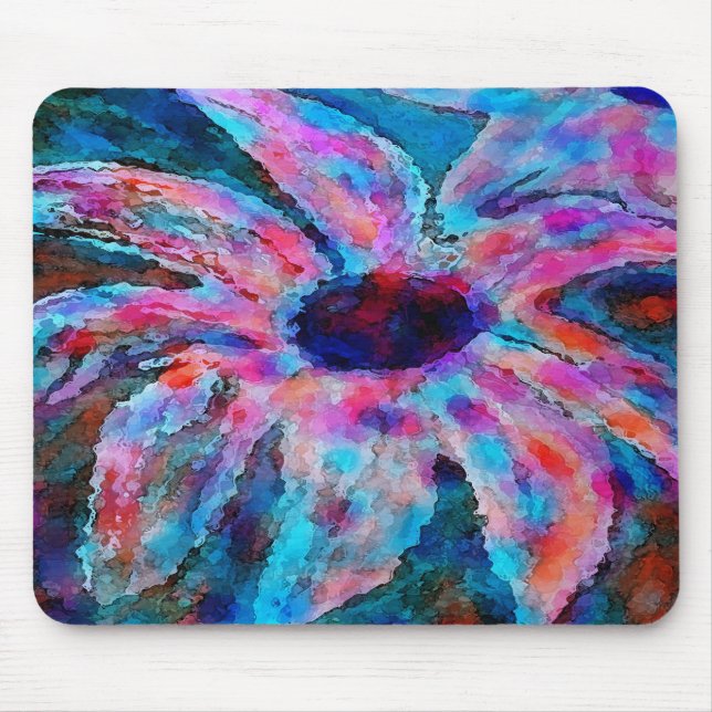 Alfombrilla De Ratón Flor Mousepad del caramelo de algodón (Frente)