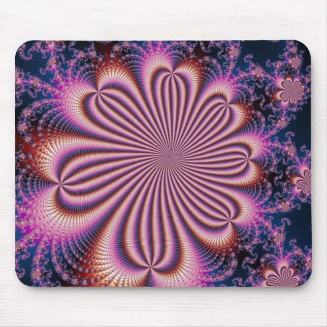 Alfombrilla De Ratón Flor - Mousepad fractal (Frente)