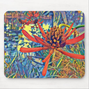Alfombrilla De Ratón Flor nativa australiana del árbol de llama