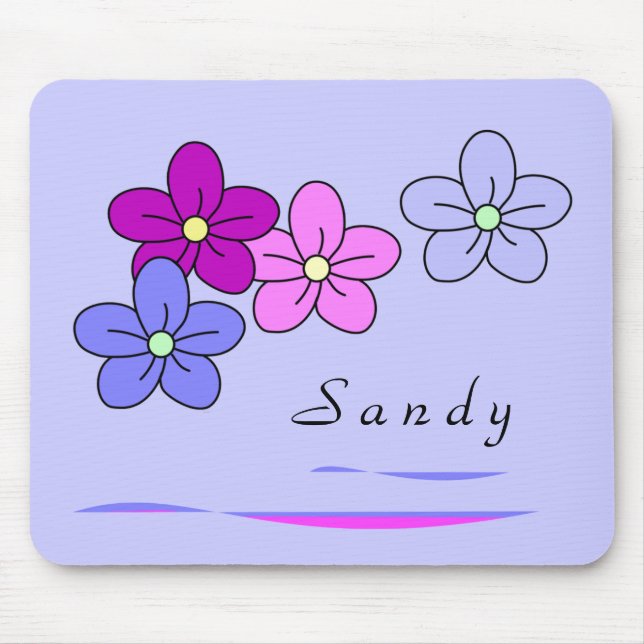 Alfombrilla De Ratón Flor personalizada Mousepads (Frente)