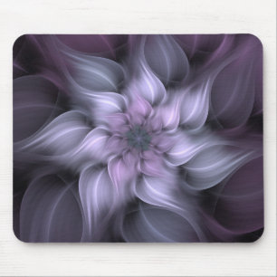 Alfombrilla De Ratón Flor púrpura del fractal