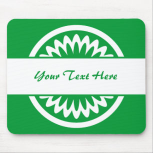 Alfombrilla De Ratón Flor redonda - Verde de hierba
