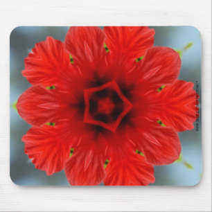 Alfombrilla De Ratón Flor roja