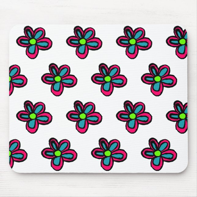 Alfombrilla De Ratón Flor Rosa Adorable (Frente)