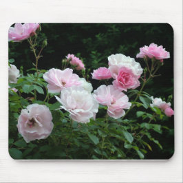 Alfombrilla De Ratón flor rosa bonito y blanco. Floral,