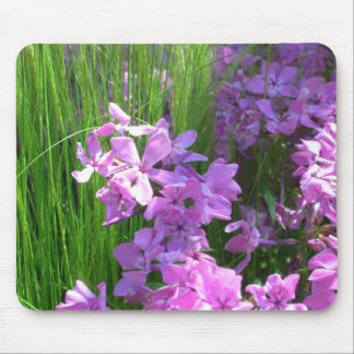 Alfombrilla De Ratón Flor rosa de verano y hierba