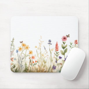 Alfombrilla De Ratón Flor silvestre Cottagecore Deskmat Floral vintage