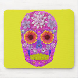 Alfombrilla De Ratón Flor Skull 2