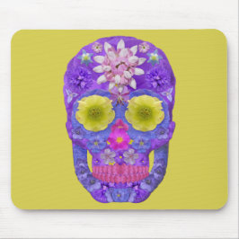 Alfombrilla De Ratón Flor Skull 5