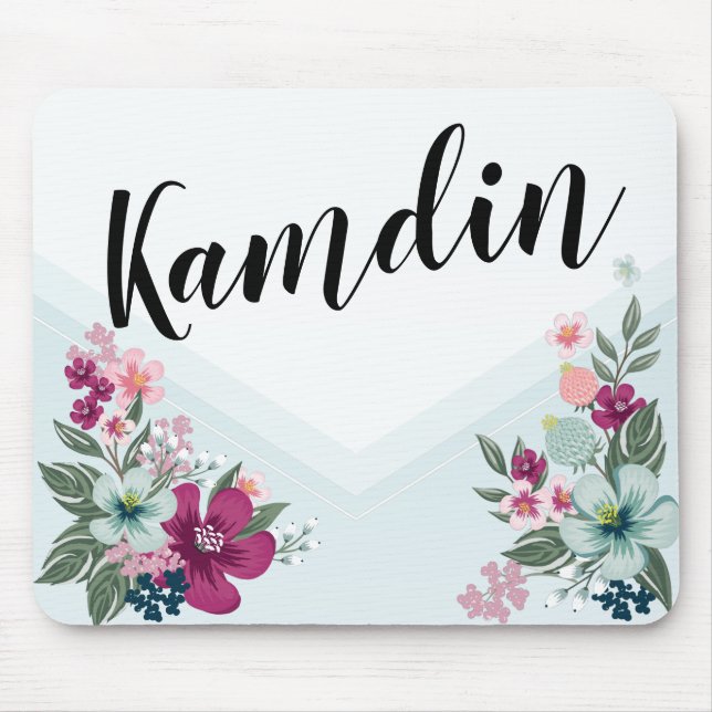 Alfombrilla De Ratón Flor tropical personalizada de la almohadilla del  (Frente)