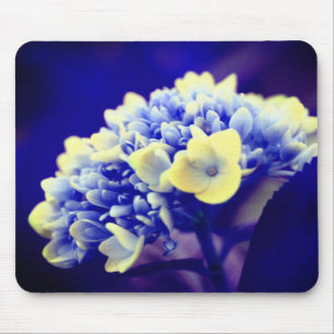 Alfombrilla De Ratón Flor Vivid Blue Hydrangea