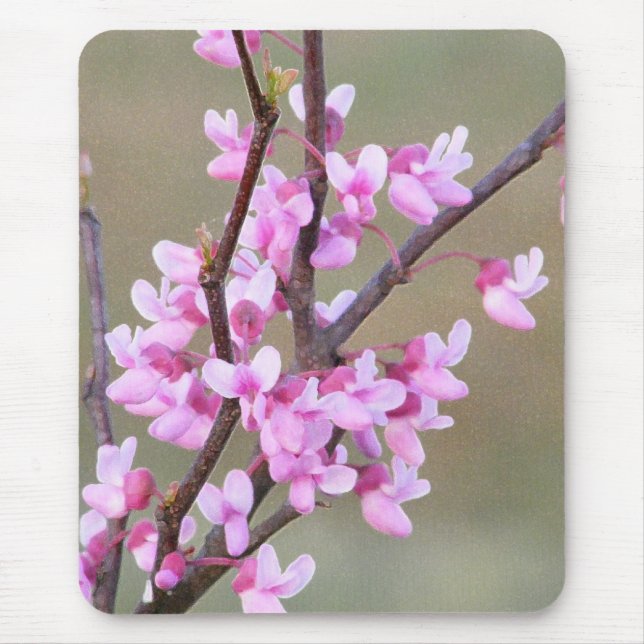 Alfombrilla De Ratón Floración de Redbud (Frente)