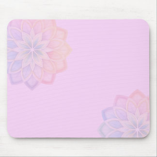 Alfombrilla De Ratón Floral Arcoíris Pastel Minimalista