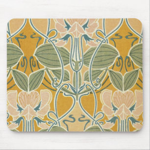 Alfombrilla De Ratón Floral de Art Nouveau