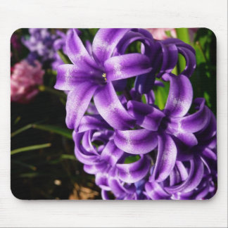 Alfombrilla De Ratón Floral de primavera azul Hyacinin II