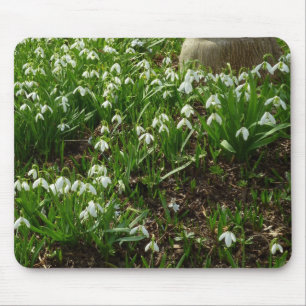 Alfombrilla De Ratón Floral de primavera (Galanthus)