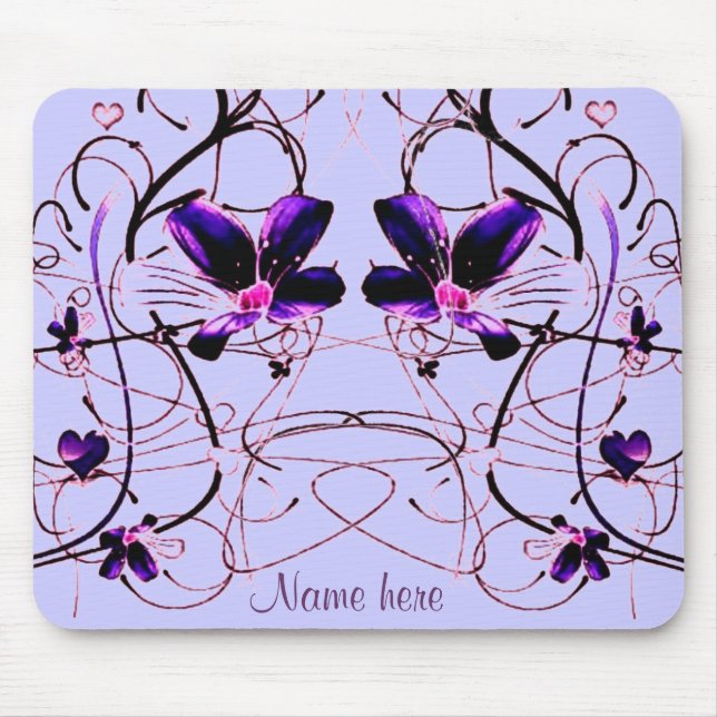 Alfombrilla De Ratón Floral Deco Mousepad (Frente)