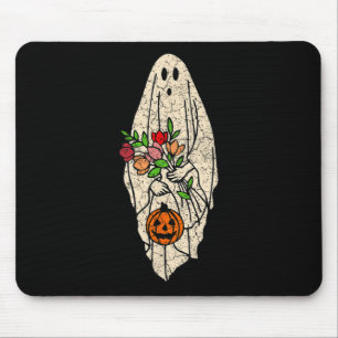 Alfombrilla De Ratón Floral Fantasma Cute Halloween Disstume Gráfica di