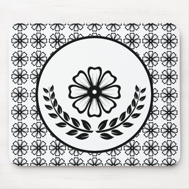 Alfombrilla De Ratón Floral - Mousepad (Frente)