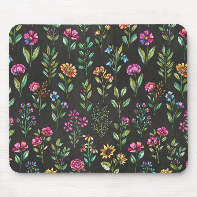 Alfombrilla De Ratón Floral Mousepad (Frente)