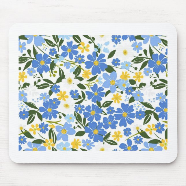 Alfombrilla De Ratón Floral Mousepad (Frente)