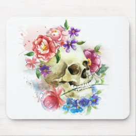 Alfombrilla De Ratón Floral Skull Dia de los Muertos | Mousepad
