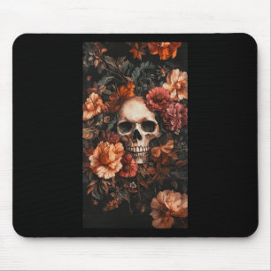 Alfombrilla De Ratón Floral sutil Skull Accents Skull Art