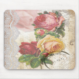 Alfombrilla De Ratón Floral y cordón Mousepad