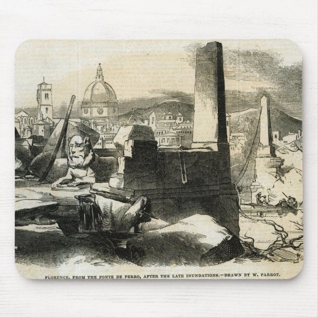 Alfombrilla De Ratón Florencia, del Ponte de Perro (Frente)