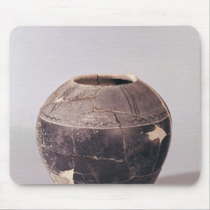 Alfombrilla De Ratón Florero del enlucido cerámico adornado con las