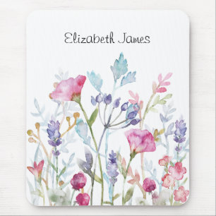 Alfombrilla De Ratón Flores acuáticas y bayas de bonito