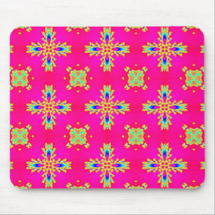 Alfombrilla De Ratón Flores artdeco en estilo retro