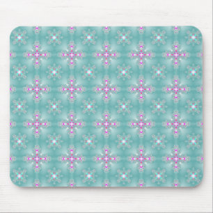 Alfombrilla De Ratón Flores artdeco en estilo retro