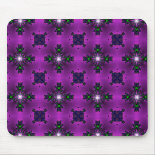 Alfombrilla De Ratón Flores artdeco en estilo retro