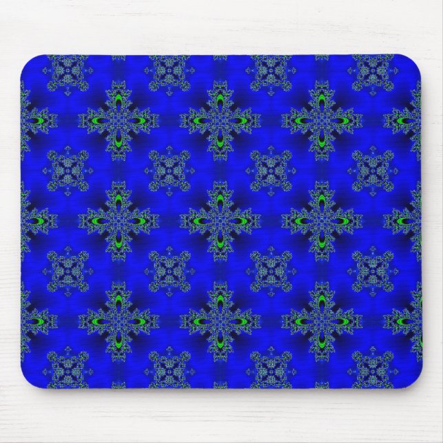 Alfombrilla De Ratón Flores artdeco en estilo retro (Frente)