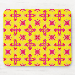 Alfombrilla De Ratón Flores artdeco en estilo retro