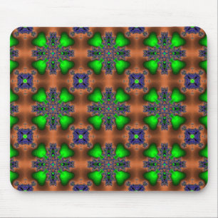 Alfombrilla De Ratón Flores artdeco en estilo retro