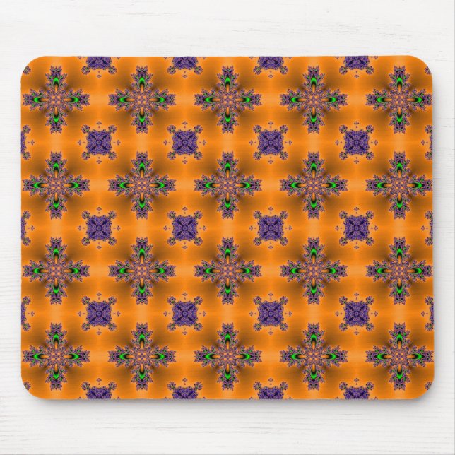 Alfombrilla De Ratón Flores artdeco en estilo retro (Frente)
